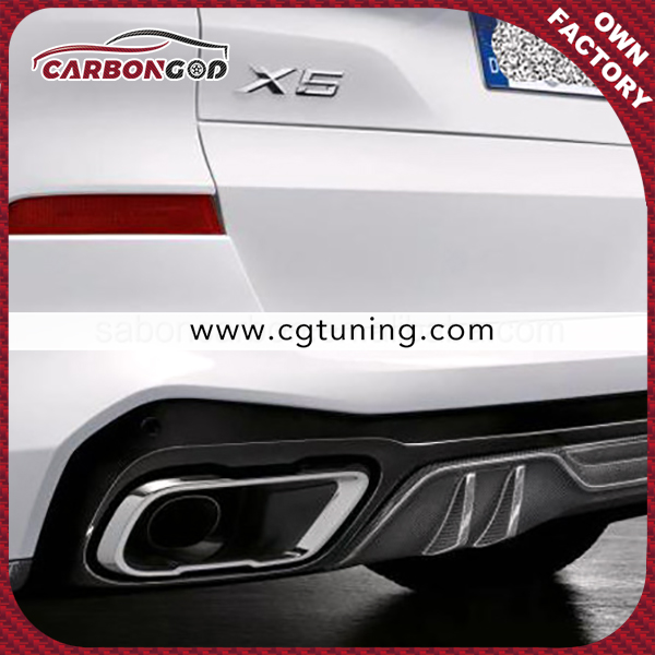 X5 G05 M sport Mp Style Body kit Carbon Fiber Rear Bumper Splitter Winglet Apron Para sa BMW G05 2019-21