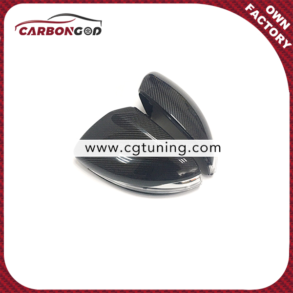 W205 Carbon Mirror Housing Replacement OEM Fitment Side Mirror Cover for Mercedes W205 W213  W222 GLC  LHD
