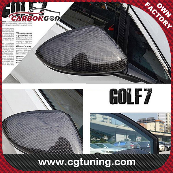 for Volkwagen Golf 7 MK7 MK7.5 2014-2020 DRY Carbon Fiber mirror Cover replacement